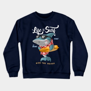 Shark Funny Crewneck Sweatshirt